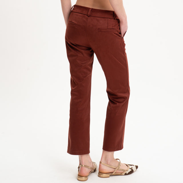 Pantalón efecto ante Zeroassoluto-BENNY - óxido