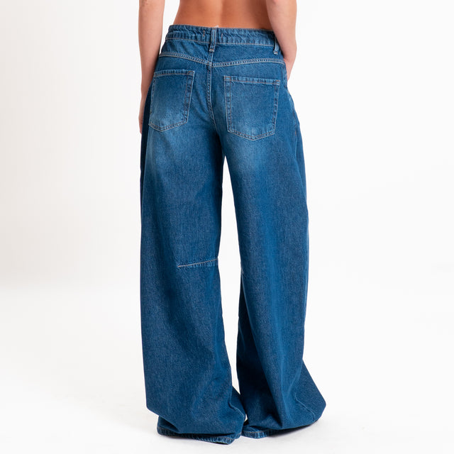 Zeroassoluto-Jeans BETA barrel relaxed fit - denim