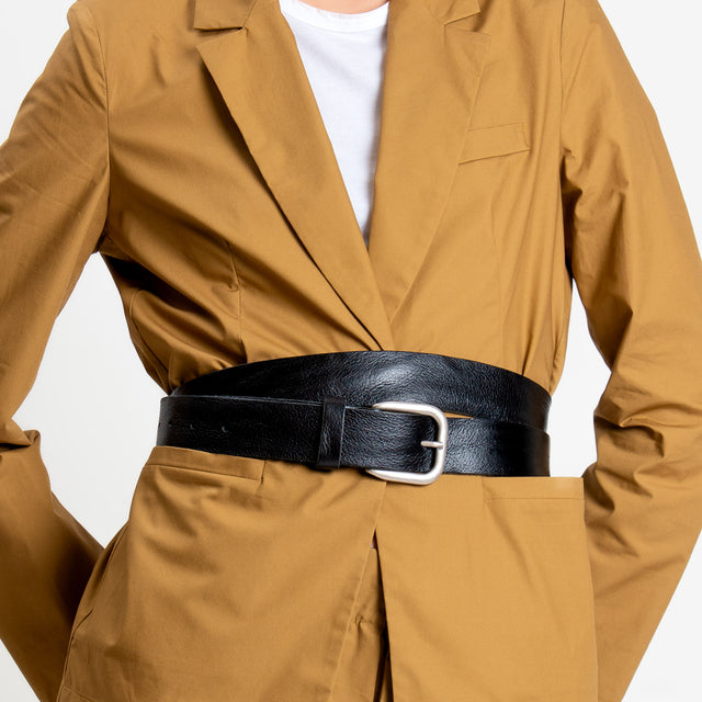 Zeroassoluto-Cintura doppio giro TOP GRADE LEATHER - nero