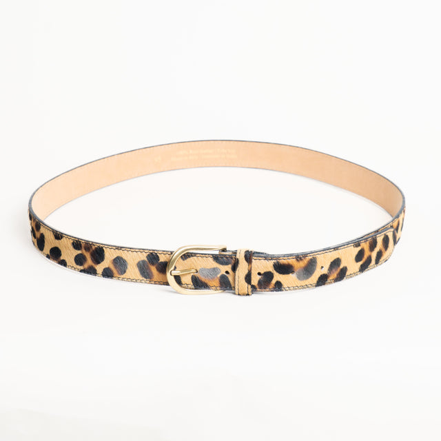 Zeroassoluto-Cintura cavallino maculato - beige/nero