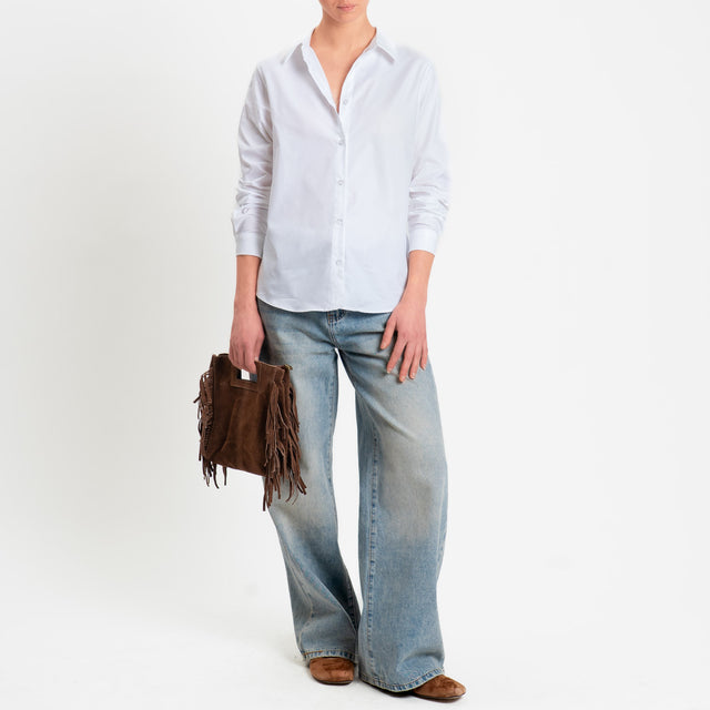 Zeroassoluto-Camicia CATY oxford 100% cotone - bianco