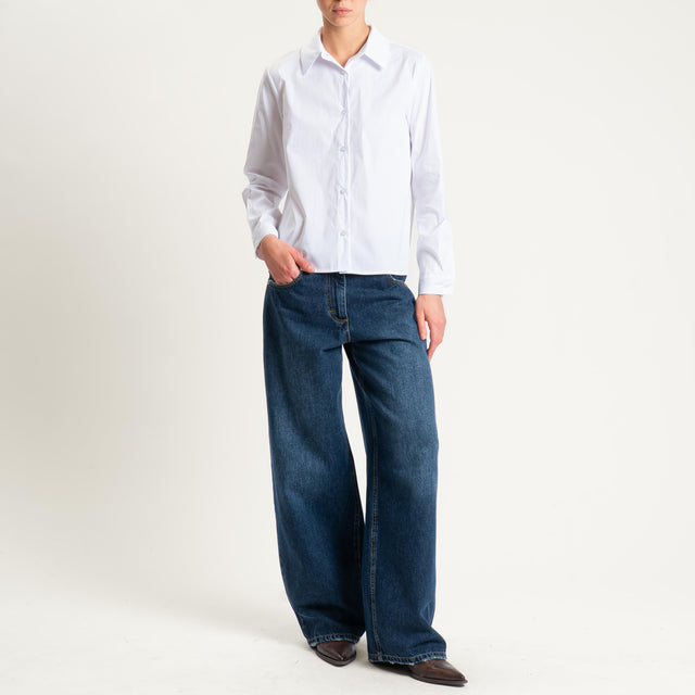 Zeroassoluto-Camicia a scatola - bianco