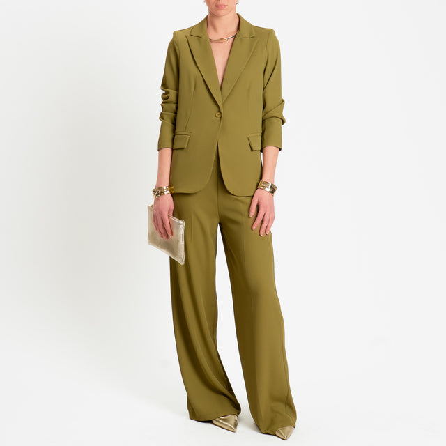 Zeroassoluto-Completo giacca + pantalone tessuto fluido - olio