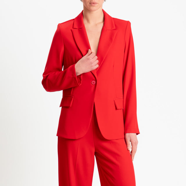 Zeroassoluto-Completo giacca + pantalone tessuto fluido - lacca