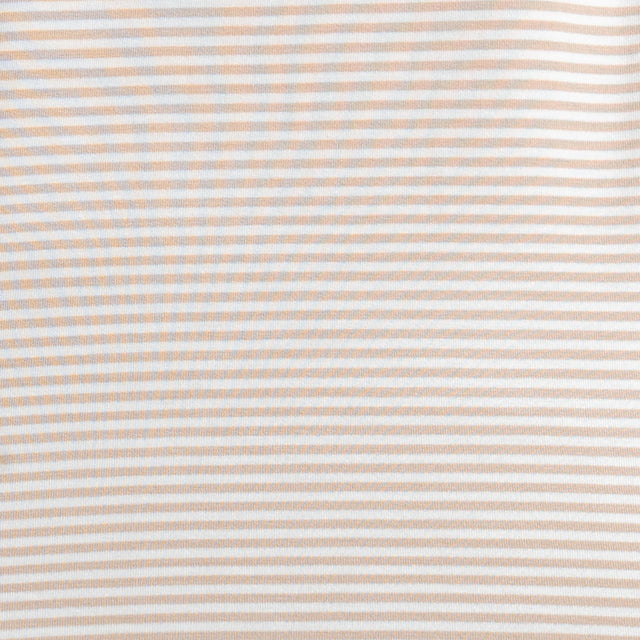 Zeroassoluto-T-shirt CLAUDE righe in jersey di vicosa elasticizzato - beige/latte