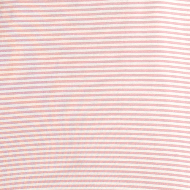 Zeroassoluto-T-shirt CLAUDE righe in jersey di vicosa elasticizzato - rosa/latte