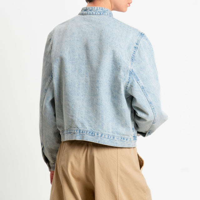 Zeroassoluto-Giacca CLEOFE jeans stone washed - denim chiaro