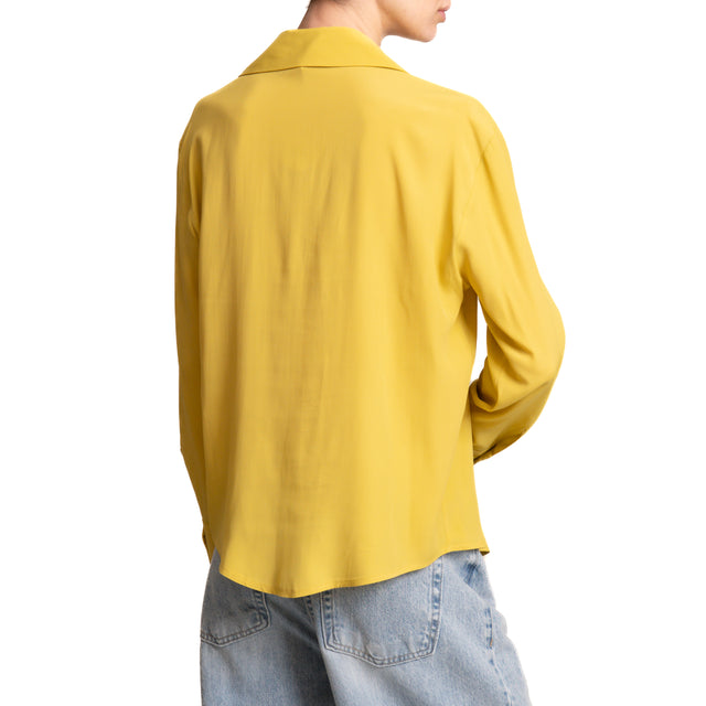 Zeroassoluto-Camicia CLEO MISTO SETA - girasole