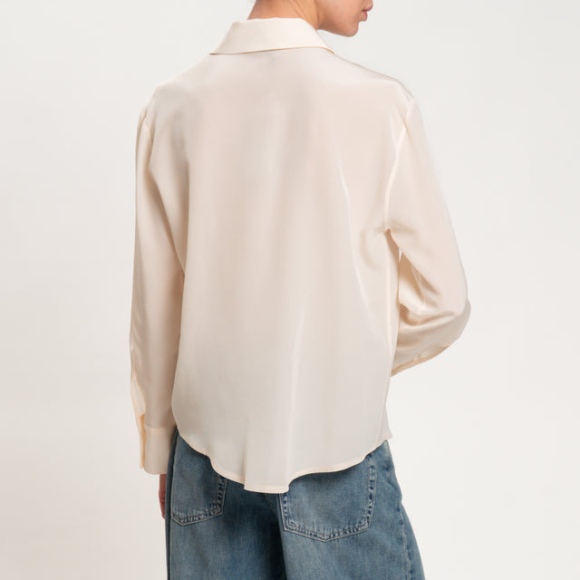 Zeroassoluto-Camicia CONNY PURA SETA - burro