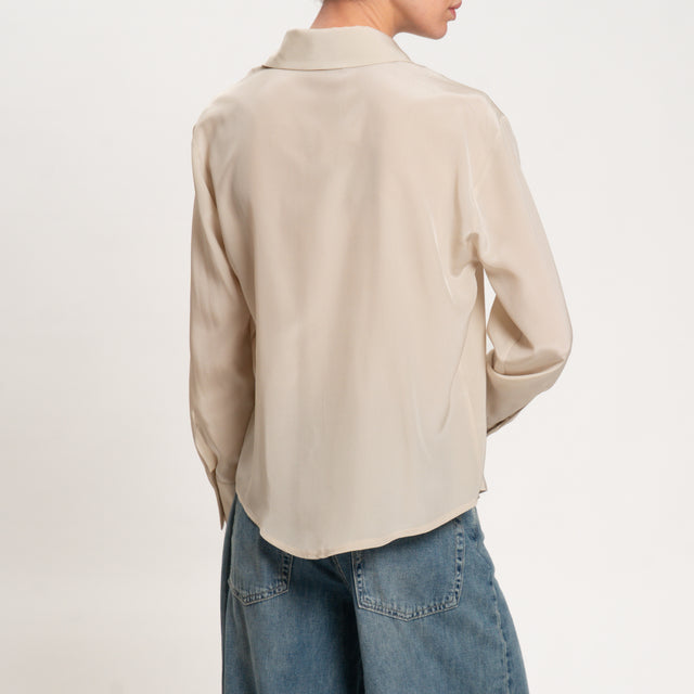Zeroassoluto-Camicia CONNY PURA SETA - sand