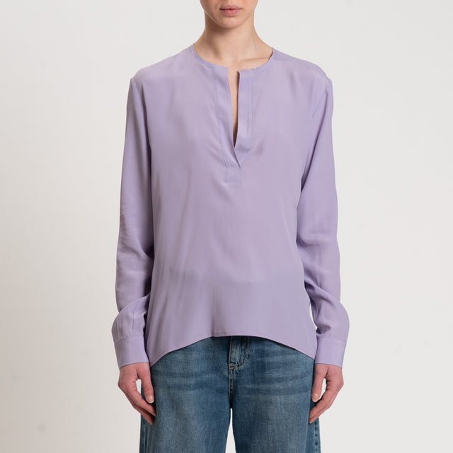 Zeroassoluto-Blusa CORIN misto seta - glicine