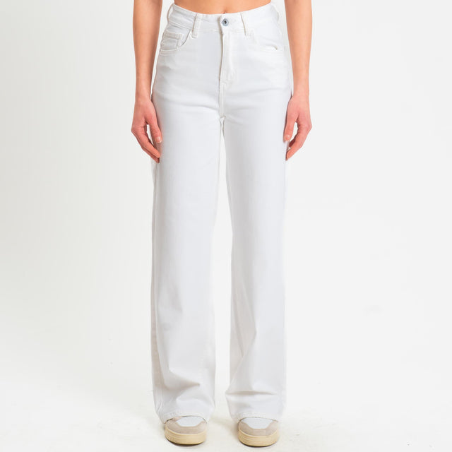 Zeroassoluto-Pantalonre DUSTY wide leg super stretch - burro