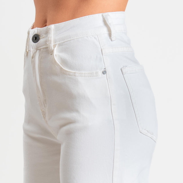 Zeroassoluto-Pantalonre DUSTY wide leg super stretch - burro