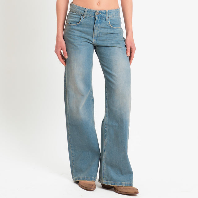 Zeroassoluto-Jeans ENEA straight fit - denim stone washed