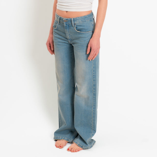 Zeroassoluto-Jeans ENEA straight fit - denim stone washed