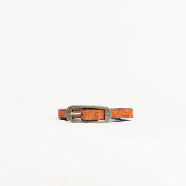 Zeroassoluto-Cintura fina genuine leather high qua - coccio