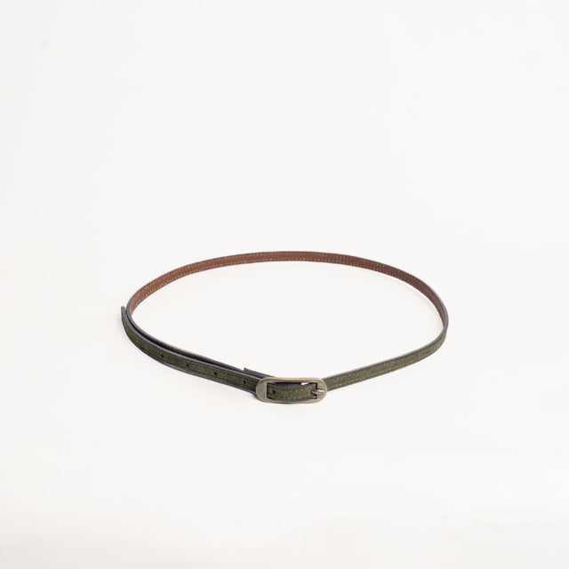 Zeroassoluto-Cintura fina genuine leather high qua - militare