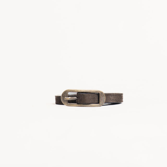 Zeroassoluto-Cintura fina genuine leather high qua - moro