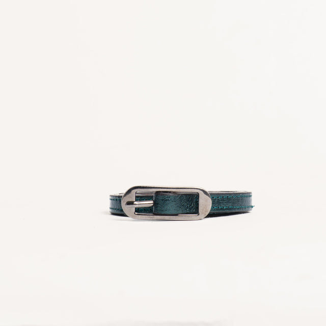 Zeroassoluto-Cintura fina genuine leather - ottanio