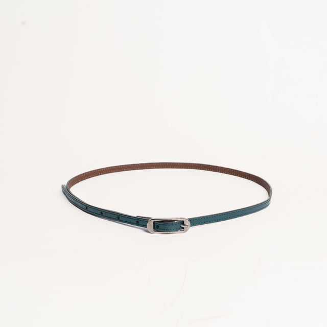 Zeroassoluto-Cintura fina genuine leather - ottanio