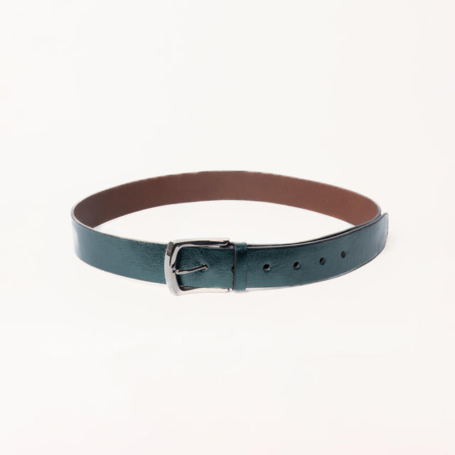 Zeroassoluto-Cintura laminata genuine leather high quality - ottanio