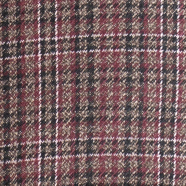 Zeroassoluto-Pantalone GENNY comfort elasticizzato - principe di galles vino/moro/nero