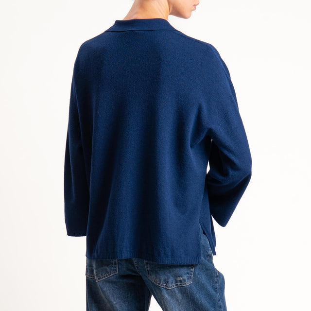 Zeroassoluto-Maglia collo polo - blu