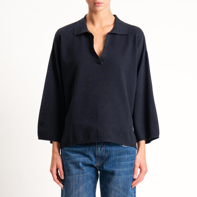 Zeroassoluto-Maglia collo polo - nero