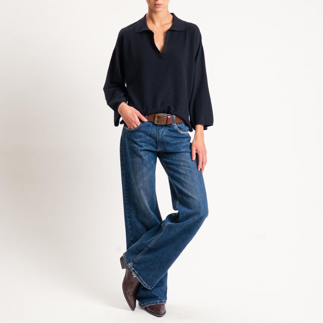 Zeroassoluto-Maglia collo polo - nero
