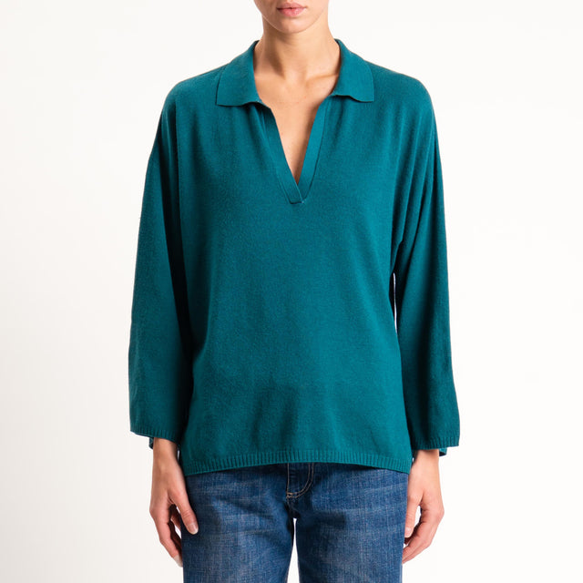 Zeroassoluto-Maglia collo polo - VERDE