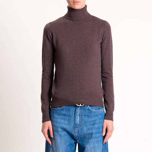 Zeroassoluto-Maglia collo alto - moro