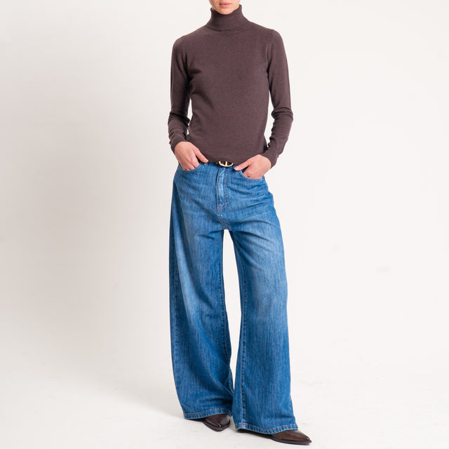Zeroassoluto-Maglia collo alto - moro