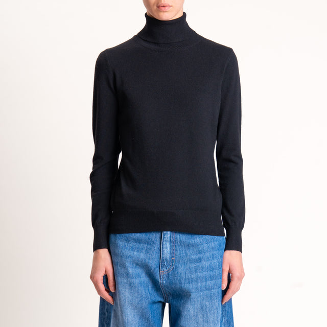 Zeroassoluto-Maglia collo alto - nero