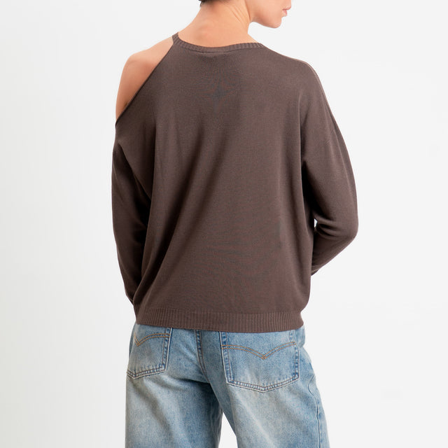 Zeroassoluto-Maglia cut out - choco