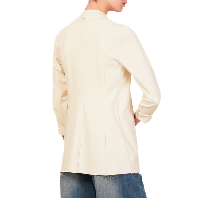 Zeroassoluto-JELSO Chaqueta punto milan sin rematar - mantequilla