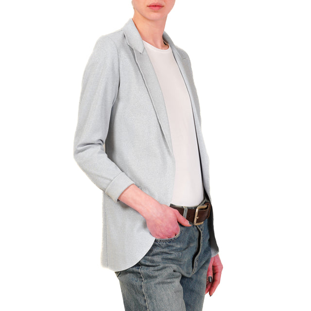 Chaqueta elástica Zeroassoluto-JIN - lurex azul cielo