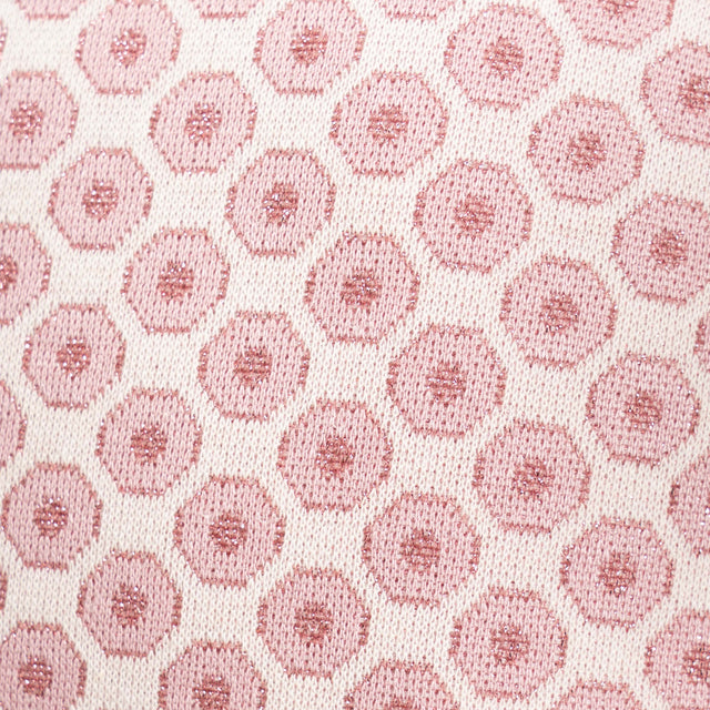 Zeroassoluto-Giacca JIN elasticizzata - ottagono lurex latte/rosa