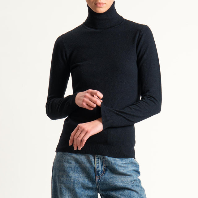 Zeroassoluto-Maglia collo alto - nero