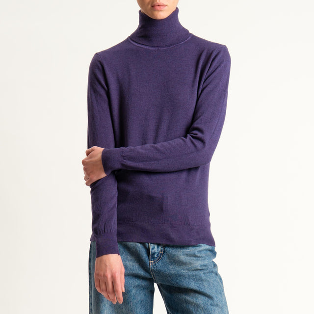 Zeroassoluto-Maglia collo alto - uva