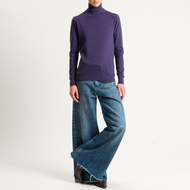 Zeroassoluto-Maglia collo alto - uva