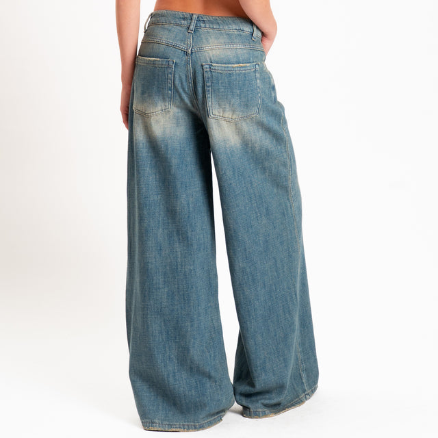 Zeroassoluto-Jeans KAM wide leg tela slegata - denim