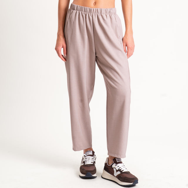 Zeroassoluto-Pantalone LIANA comfort elasticizzato - beige