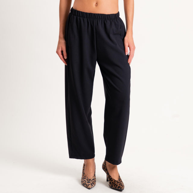 Zeroassoluto-Pantalone LIANA comfort elasticizzato - nero