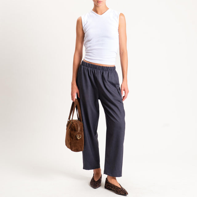 Zeroassoluto-Pantalone LIANA comfort elasticizzato - antracite