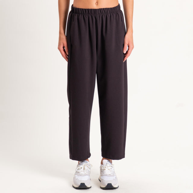 Zeroassoluto-Pantalone LIANA comfort elasticizzato - moro