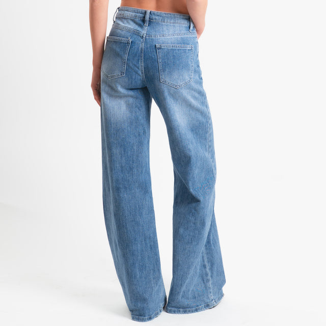 Zeroassoluto-Jeans LONDON wide leg - denim