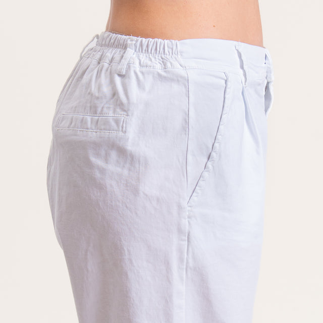 Zeroassoluto-Bermuda LORA cotone elastico dietro - bianco