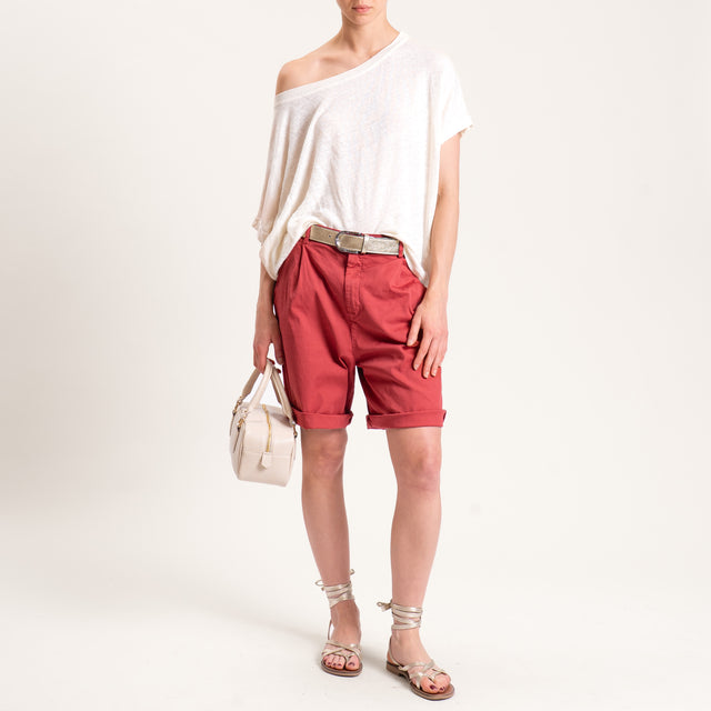 Zeroassoluto-Bermuda LORA cotone elastico dietro - india