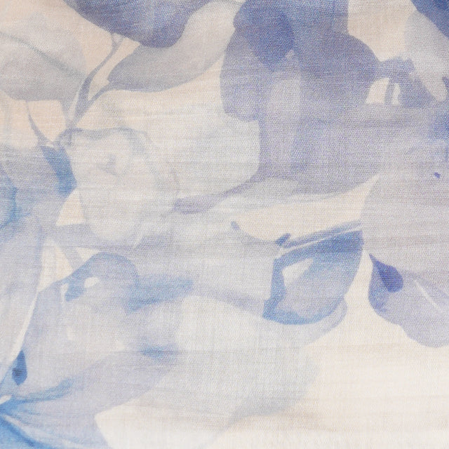 Zeroassoluto-Camicia MIA fantasia in mussola LYOCELL FIBRA NATURALE - fiori latte/celeste
