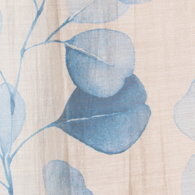 Zeroassoluto-Camicia MIA fantasia in mussola LYOCELL FIBRA NATURALE - petali latte/azzurro